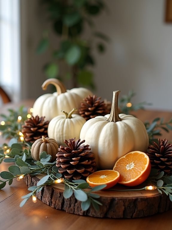 nature inspired holiday centerpieces