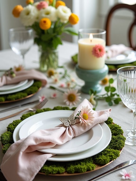 nature inspired holiday tablescapes