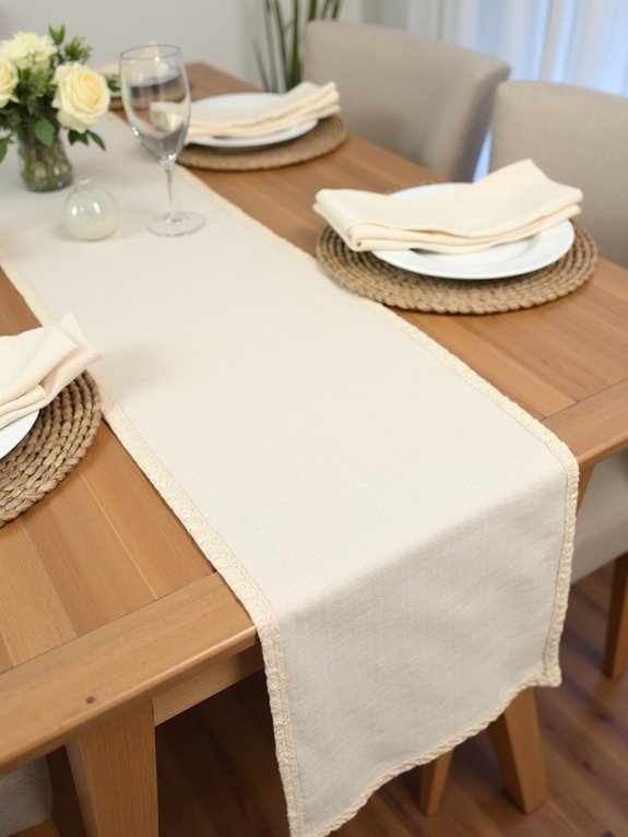 neutral table linens elevate