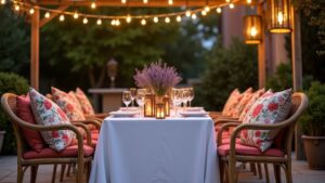 outdoor summer party decor