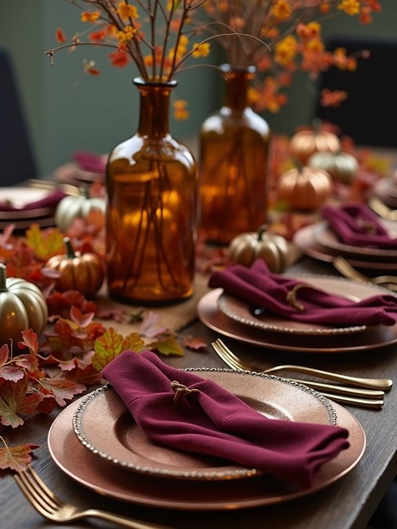 seasonal table setting layers