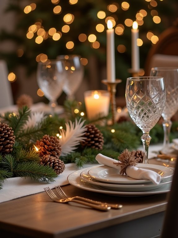 thoughtful holiday table accents