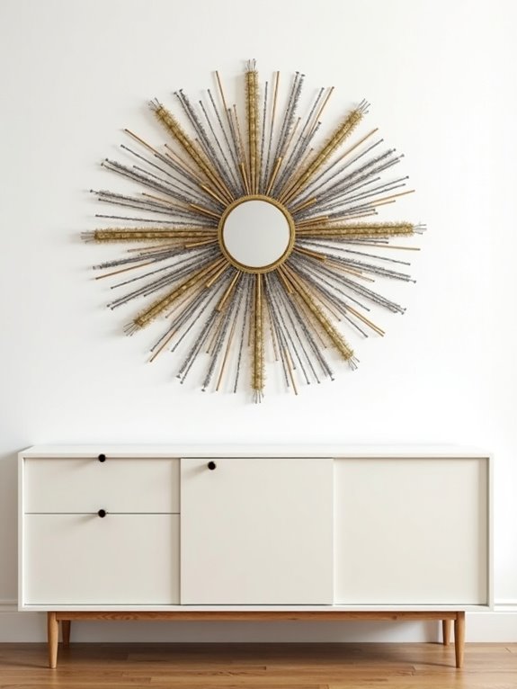upcycle vintage tinsel garlands