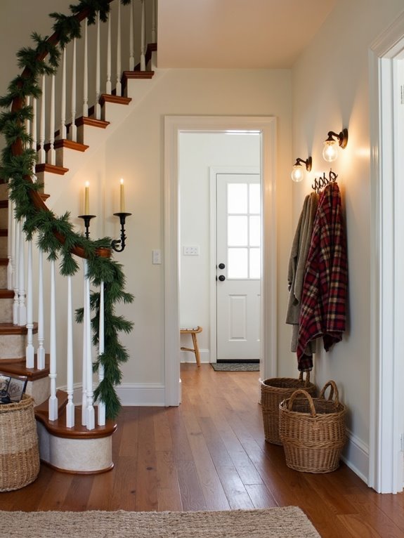 welcoming holiday entryway ambiance