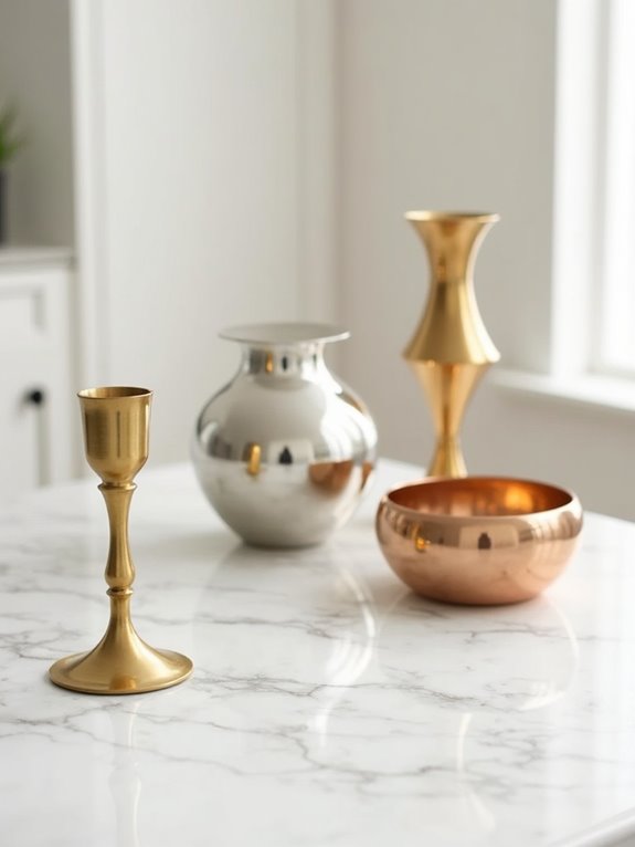 year round metallic decor accents