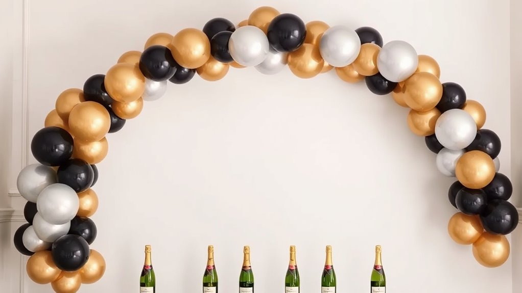 balloon backdrop photo display