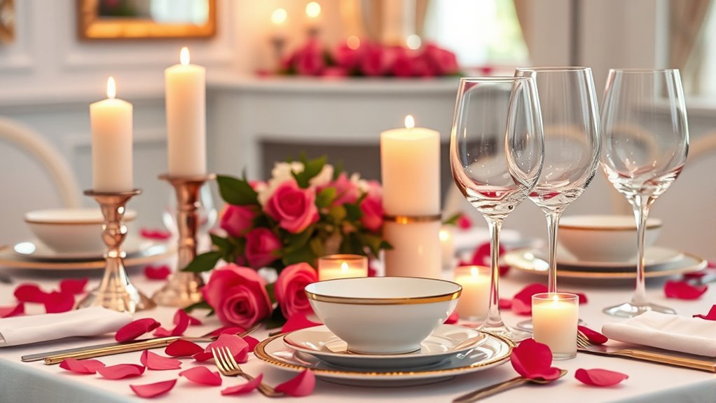 candlelit valentine s day ambiance