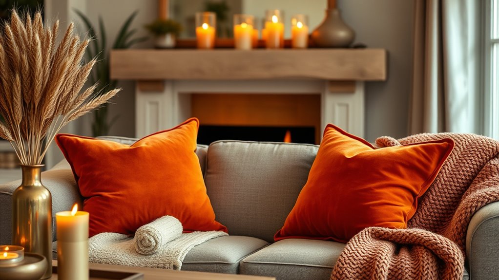 cozy autumn living room touches