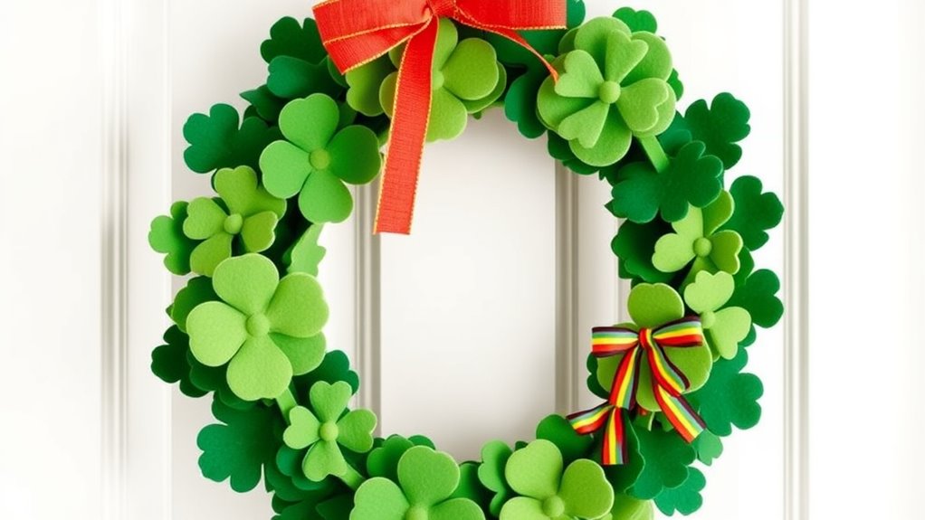 felt st patrick s wreaths