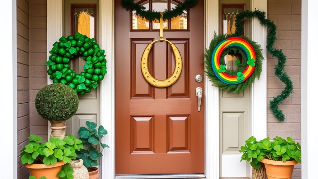 festive irish porch decorations