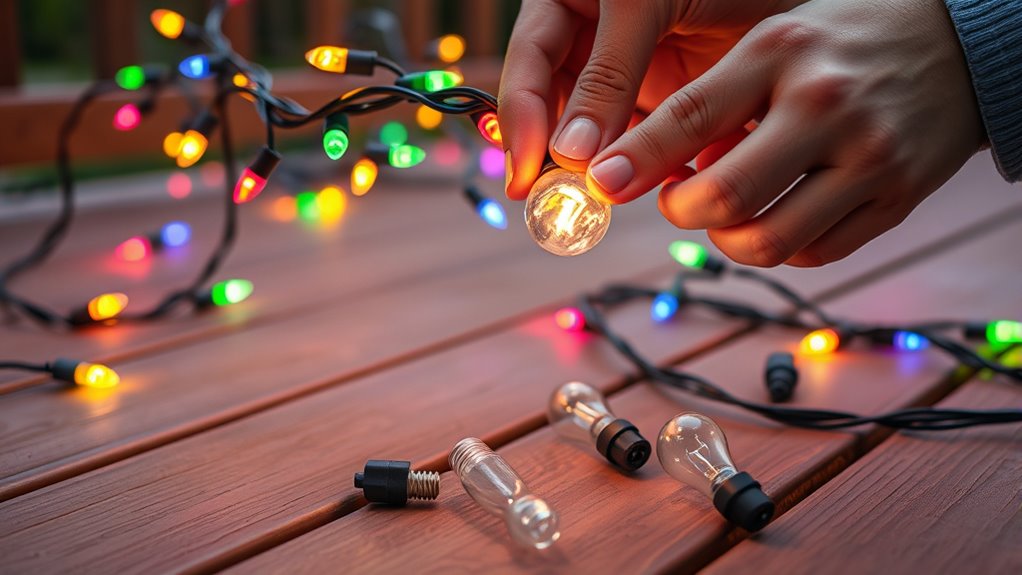 fixing christmas light issues