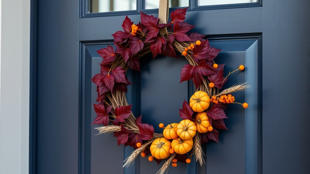 handmade autumn door decor