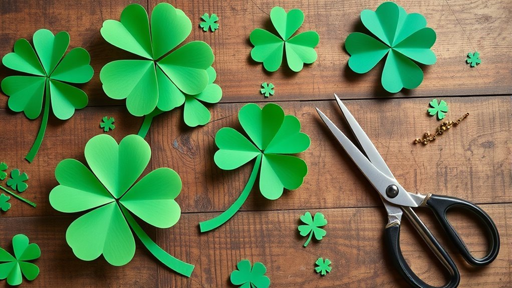 paper shamrock crafting fun