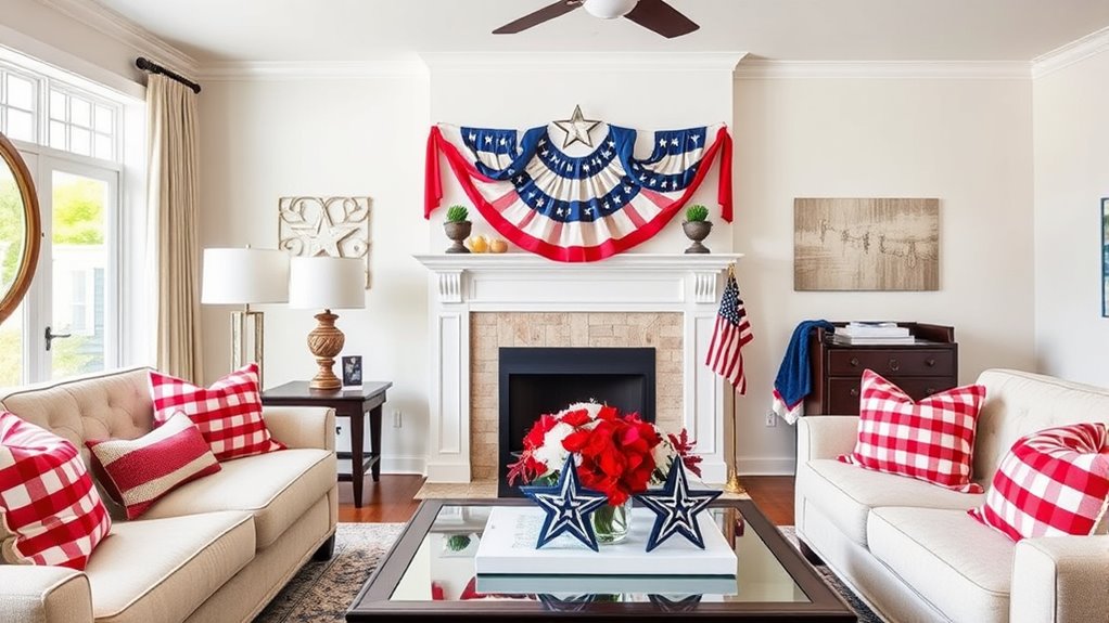 patriotic indoor celebration decor