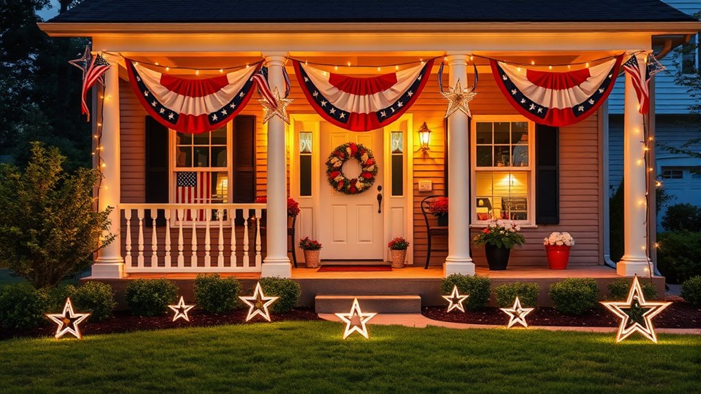 patriotic outdoor celebration decor