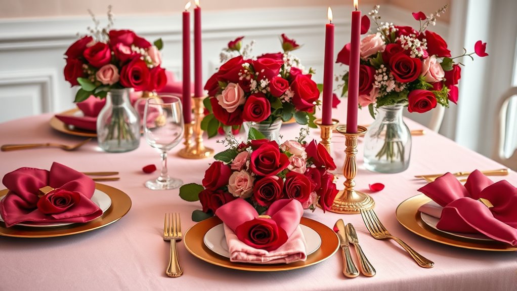 red and blush romance