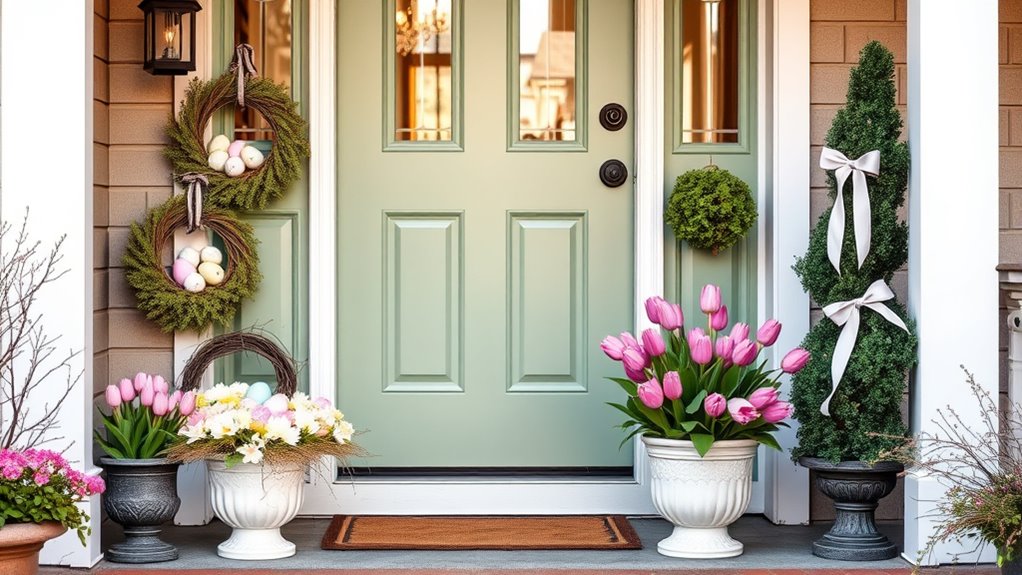 springtime easter outdoor displays