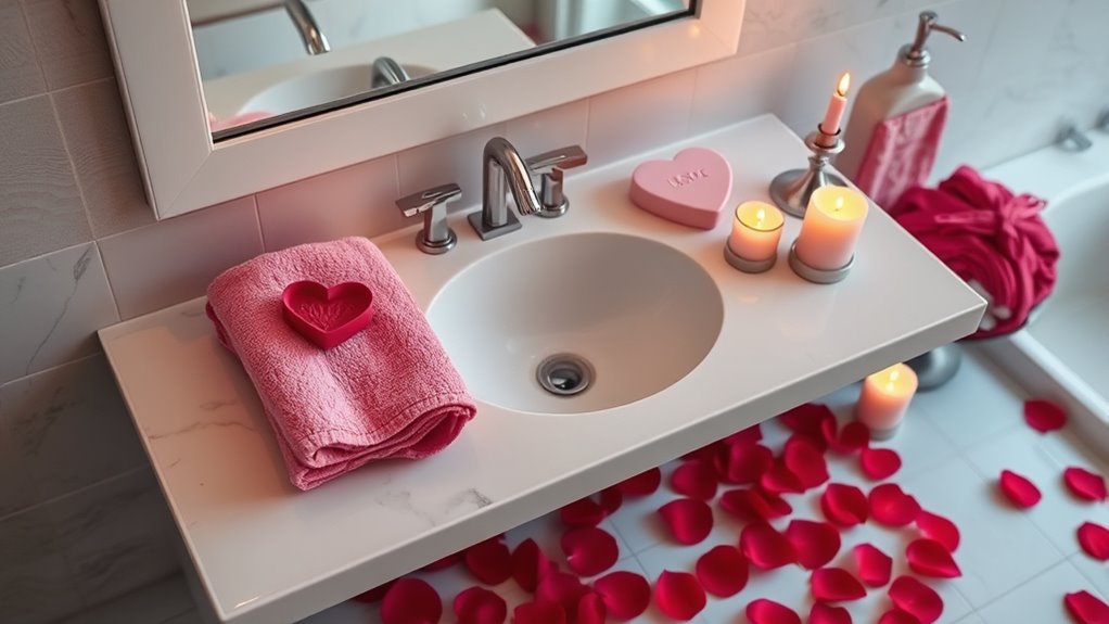 valentine s day bathroom decor