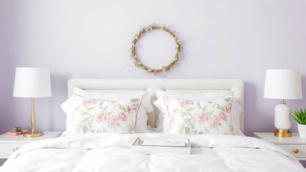 balance florals with pastels