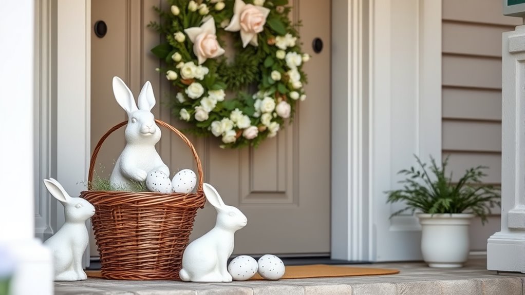 charming easter porch accents