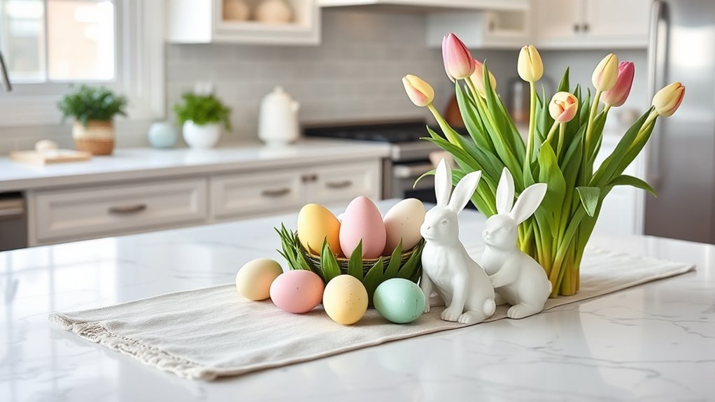 cohesive colorful easter d cor