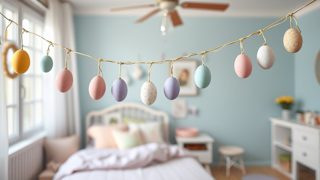 colorful easter egg garlands