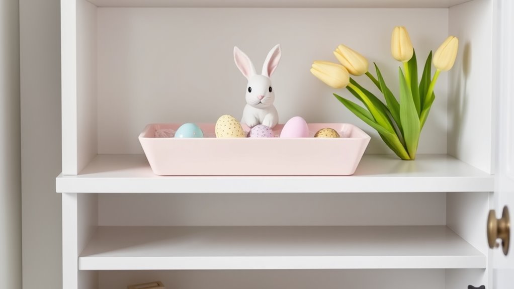 easter d cor tray arrangement