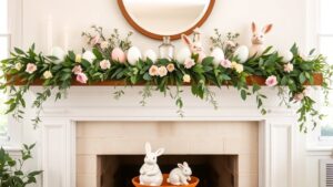 easter mantel decorating ideas