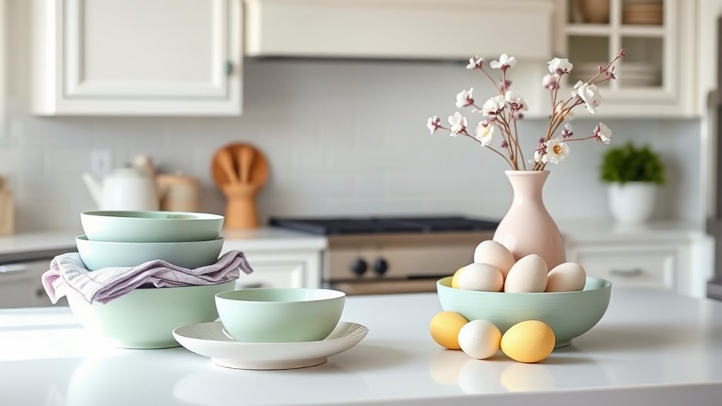 easter pastel kitchen decor