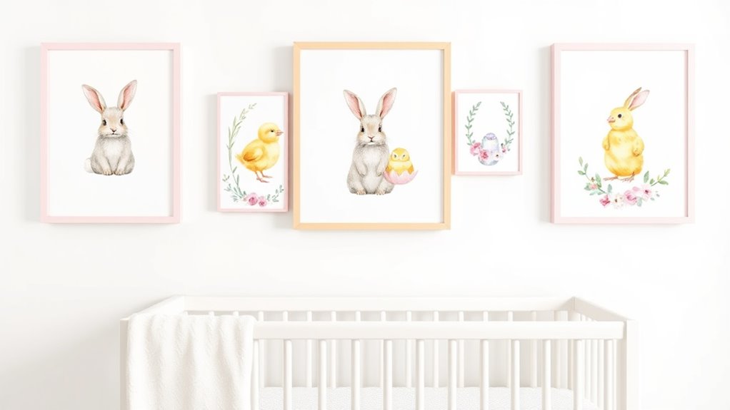 easter themed kids wall art