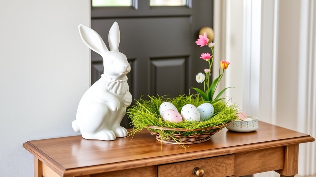 festive small entryway decor