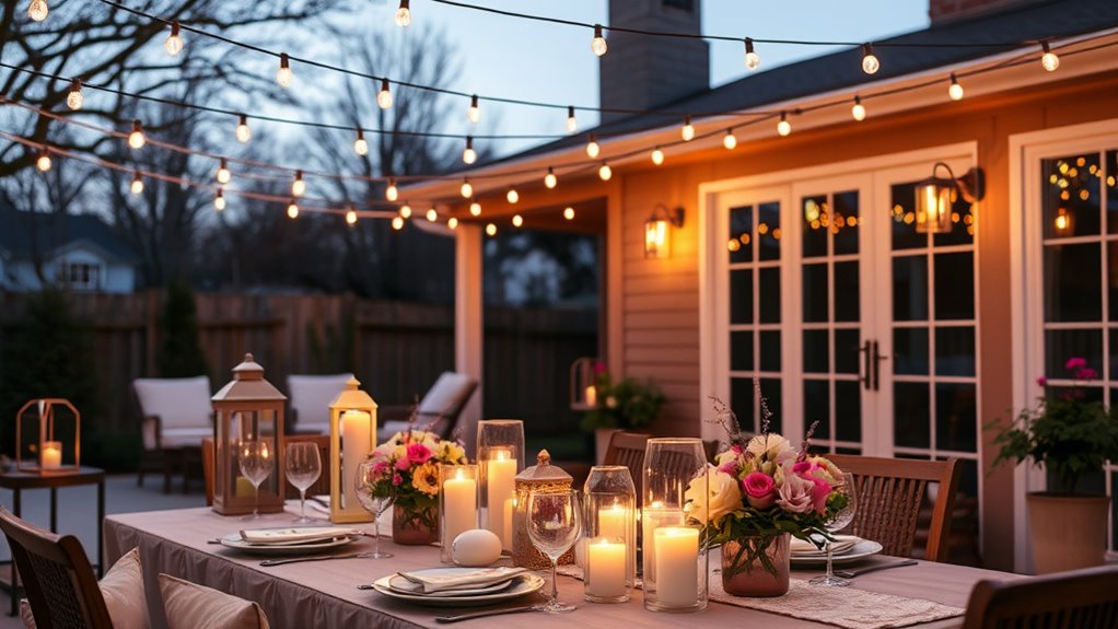 magical evening gathering lighting
