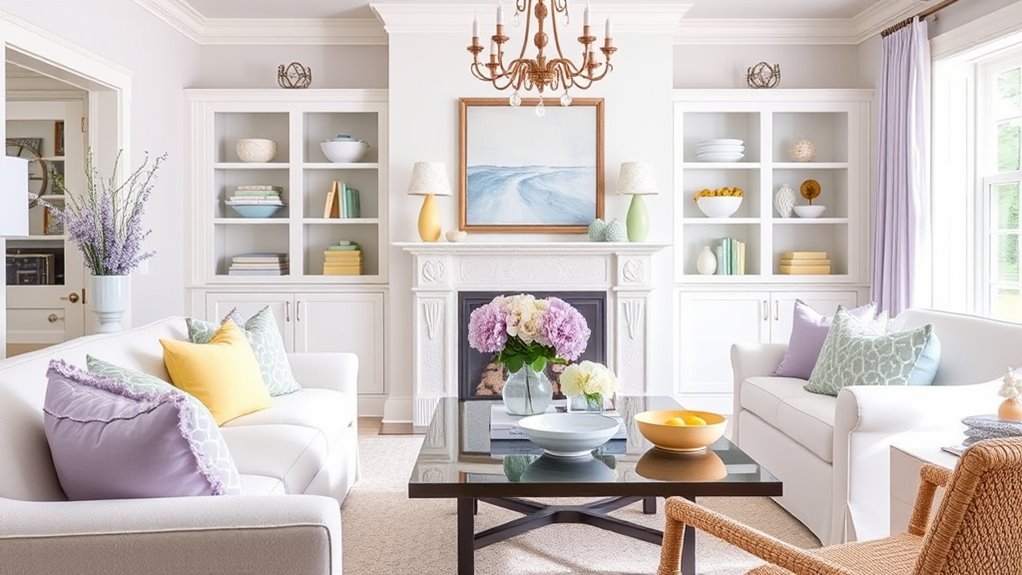 pastel colors create coziness