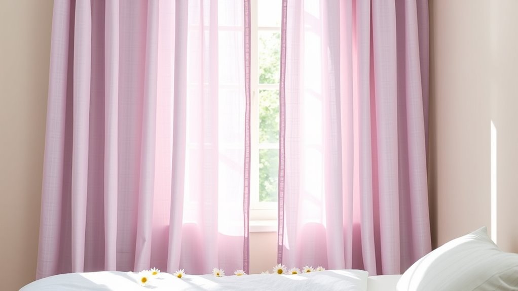 sheer light filtering spring curtains
