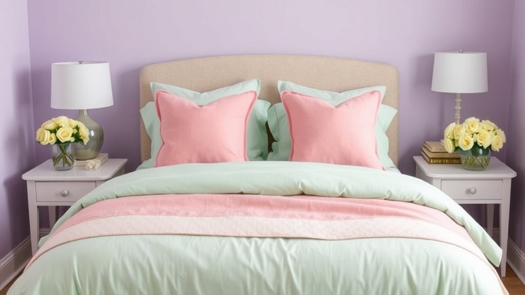 spring pastel bedroom decor