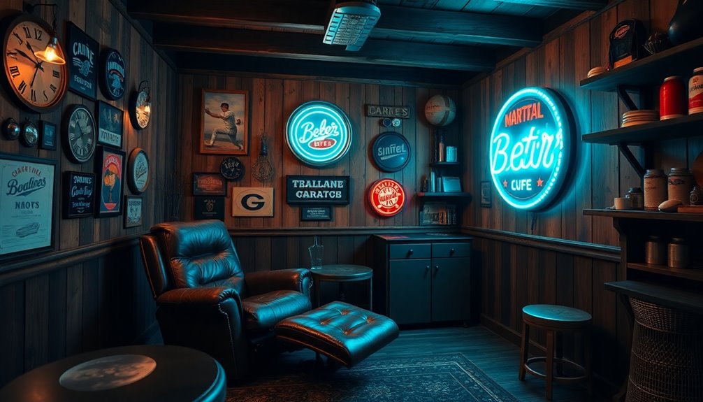 affordable man cave decor