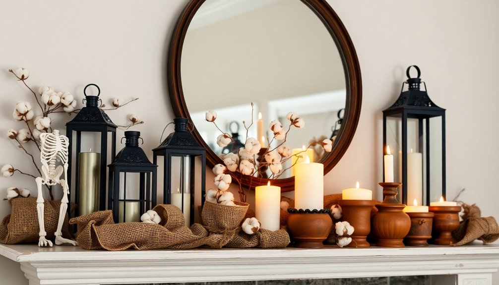 atmospheric farmhouse halloween decor