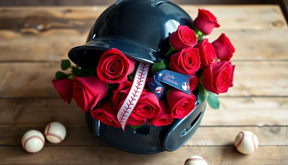 baseball helmet centerpiece tutorial