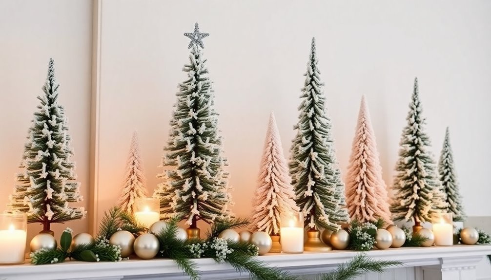 bottle brush tree arrangements