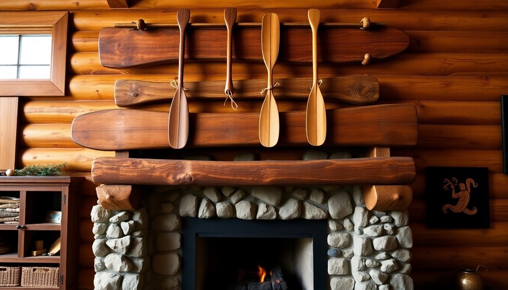 canoe paddle wall decor