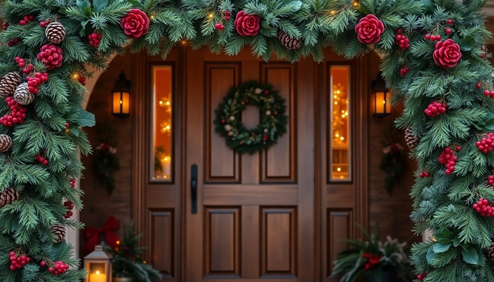 charming festive entryway decor