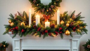 christmas mantle decor inspiration