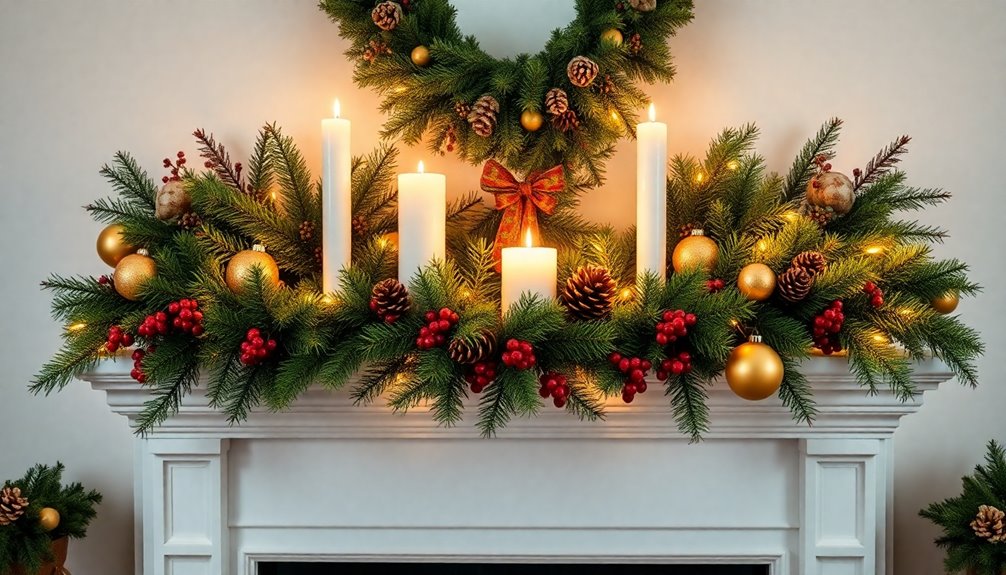 christmas mantle decor inspiration