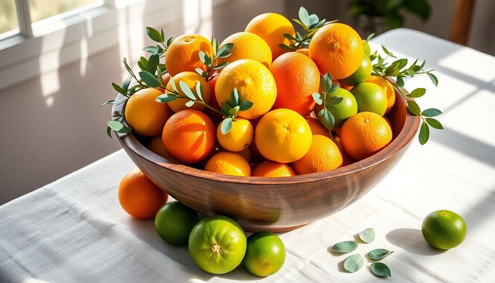 citrus fruit decorative bowls