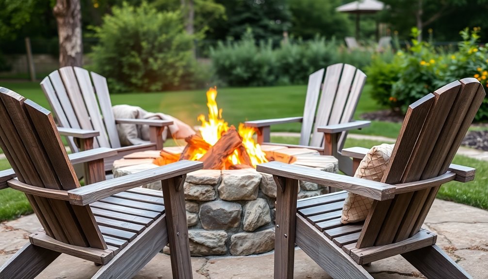 comfortable fire pit seating