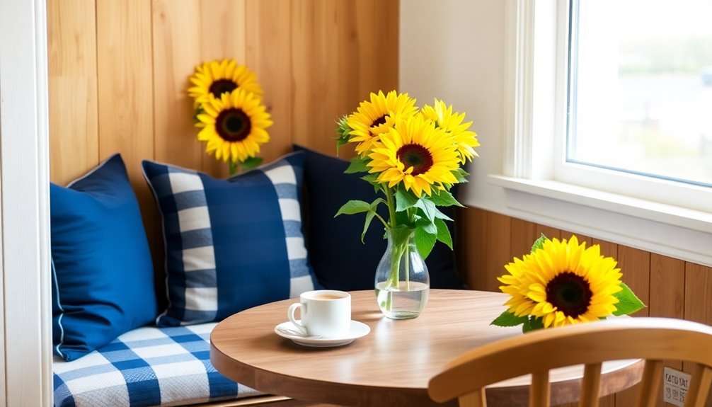 cozy breakfast nook styling