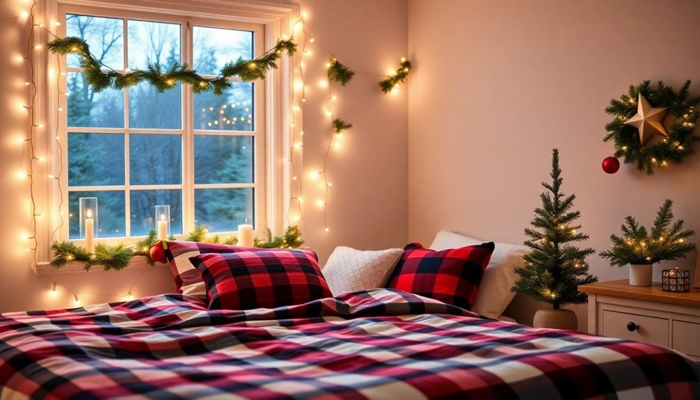 cozy christmas bedroom decor