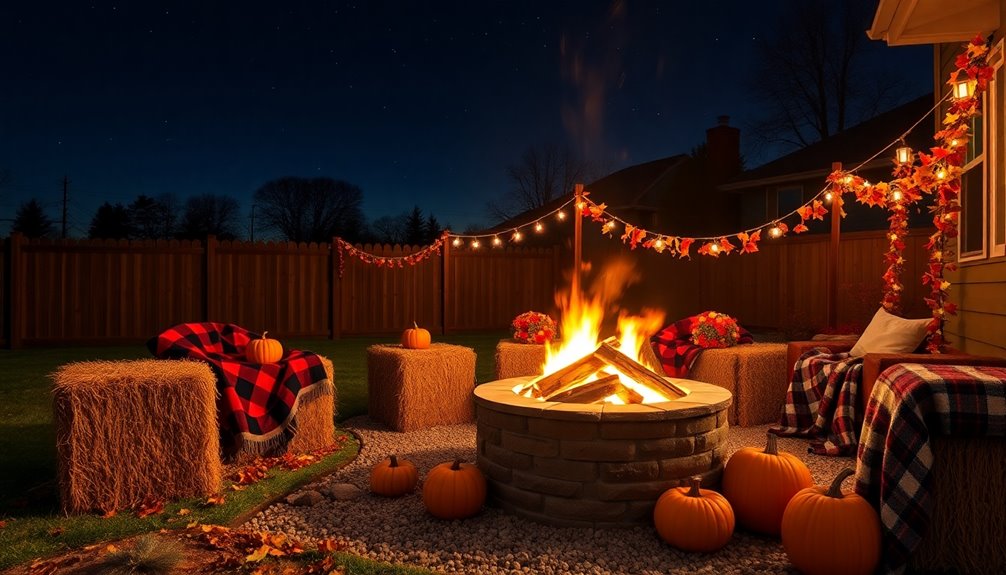 cozy fire pit setup
