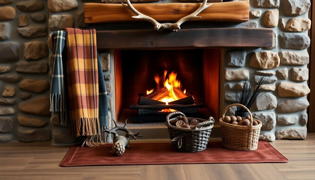 cozy fireplace nook design