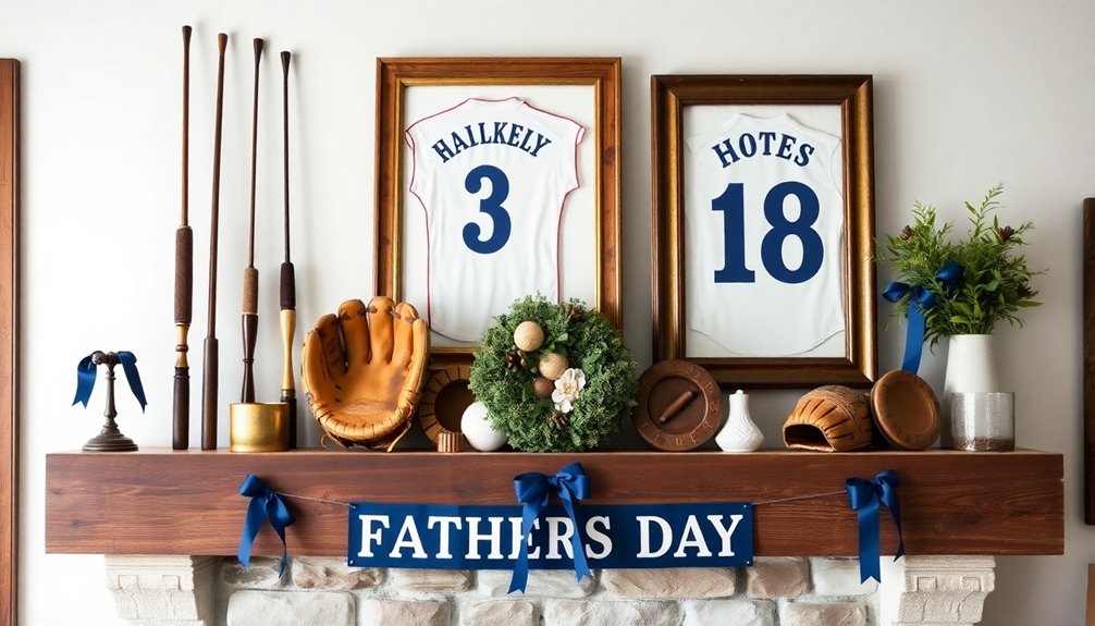 creative mantel displays for dad